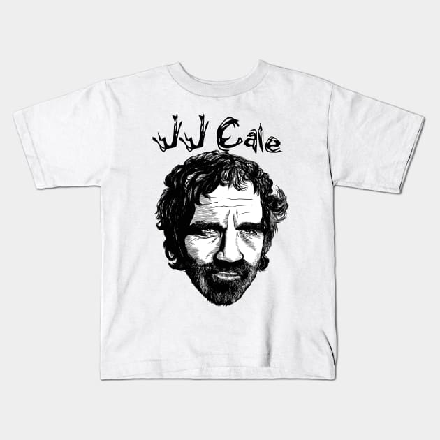 JJ Cale Kids T-Shirt by HelenaCooper